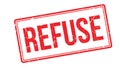 Refuse rubber stamp Royalty Free Stock Photo