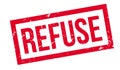 Refuse rubber stamp Royalty Free Stock Photo