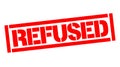 Refused typographic stamp Royalty Free Stock Photo