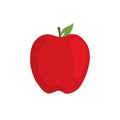 Reg apple fruit illustration vector isolated