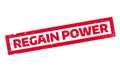 Regain Power rubber stamp