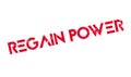 Regain Power rubber stamp