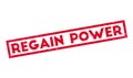 Regain Power rubber stamp