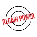 Regain Power rubber stamp