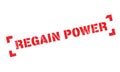 Regain Power rubber stamp