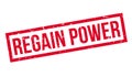 Regain Power rubber stamp