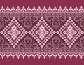 Regal Damask A Tapestry of Thai Elegance Royalty Free Stock Photo