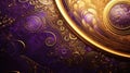 regal gold purple background