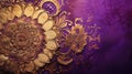 regal gold purple background