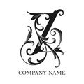 Regal letter Z classic luxurious monogram logo silhouette