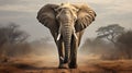 The Regal Presence of a Gray Elephant
