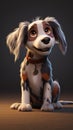 Regal Pup: A Closeup Portrait of Princess Stiller with Bright Ey