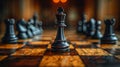 Regal Silhouette: Minimalist Elegance in Chess Mastery