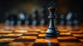 Regal Silhouette: Minimalist Elegance in Chess Mastery