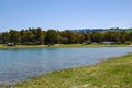 Regalbuto, Italy - May 01, 2012: The Pozzillo lake in the beautiful sicilian town Royalty Free Stock Photo