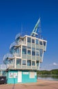 Regatta tower at lake Baldeney in Bredeney, Essen Royalty Free Stock Photo