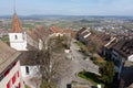 Regensberg city, panoramic aerial view Royalty Free Stock Photo