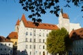 Regensburg, Bavaria, Germany - 11.11.2014: Streets of Bavarian Regensburg. This city is an example of a well-preserved large