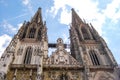 Regensburg Cathedral in Regensburg,Germany Royalty Free Stock Photo