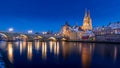 Regensburg on a winter evening