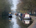 City houseboats. Regents Canal. London