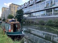 Regent's Canal near the Limehouse Basin and the River Thames in east London