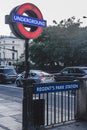 Regent\'s Park underground station on Marylebone Road, London
