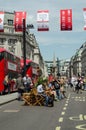 Regent Street closed to traffic, London