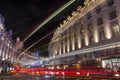 Regent Street in London at Christmas Royalty Free Stock Photo