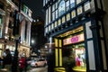 REGENT STREET, LONDON, ENGLAND- 14 November 2021: Entrance to Liberty London department store Royalty Free Stock Photo