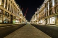 Regent Street in London at night Royalty Free Stock Photo