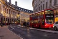 Regent Street, the luxury of London by Piccadilly Circus, London UK