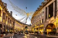 Regent Street, the luxury of London by Piccadilly Circus, London UK