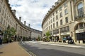 Regent Street near Piccadilly Circus, a famous landmark of London`s West End Royalty Free Stock Photo