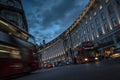 Regent Street at night Royalty Free Stock Photo