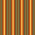 Regent stripe seamless vector pattern background. Symmetrical linear geometric backdrop. Red gold green parallel