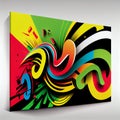 reggae disply ,banner background Royalty Free Stock Photo