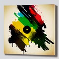 reggae disply ,banner background Royalty Free Stock Photo