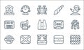 Reggae line icons. linear set. quality vector line set such as reggae, stage, fanny pack, reggae, jamaican, clavinet, cassette,
