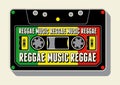 Reggae music poster. Retro typographical grunge vector illustration. Royalty Free Stock Photo