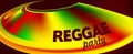 Reggae party flyer template. Vector background Royalty Free Stock Photo