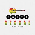 Reggae party insignia and labels for any use