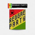 Reggae party insignia and labels for any use
