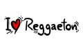 Reggaeton music style love Royalty Free Stock Photo