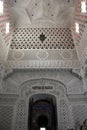 REGGELLO, ITALY - MAY 2 2015: White Room inside the Sammezzano castle in Italy, in typical Moroccan Style