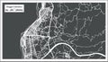 Reggio Calabria Italy City Map in Retro Style. Outline Map.