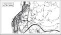 Reggio Calabria Italy City Map in Retro Style. Outline Map.