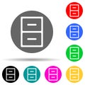 regiment in a circle multi color style icon. Simple thin line, outline vector of web icons for ui and ux, website or mobile