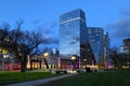 Regina, Canada city center at night Royalty Free Stock Photo