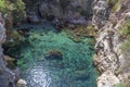 Regina Giovanna Queen`s bath near Sorrento. Royalty Free Stock Photo